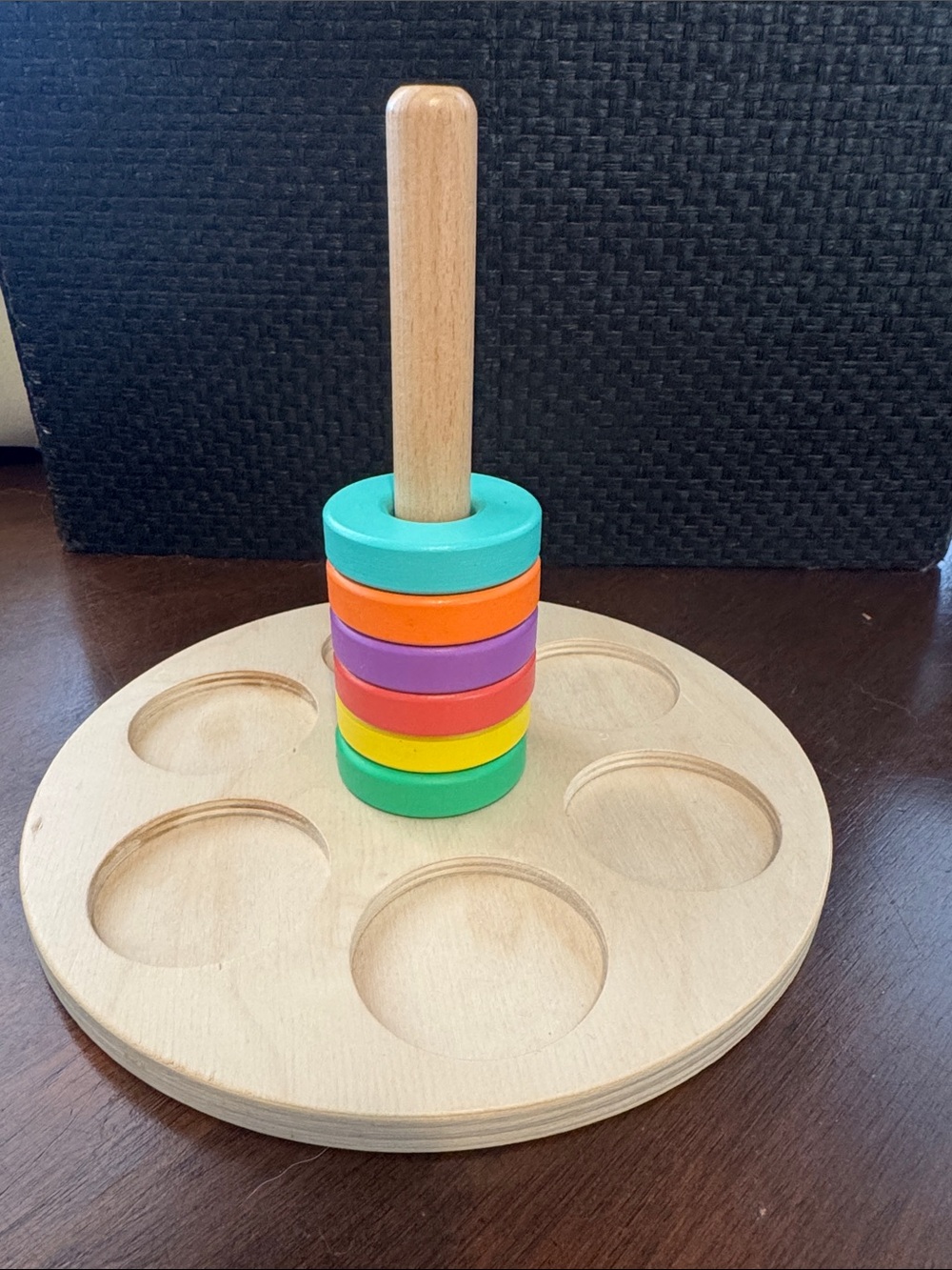 Lovevery flexible ring stacker- Rainbow Colors